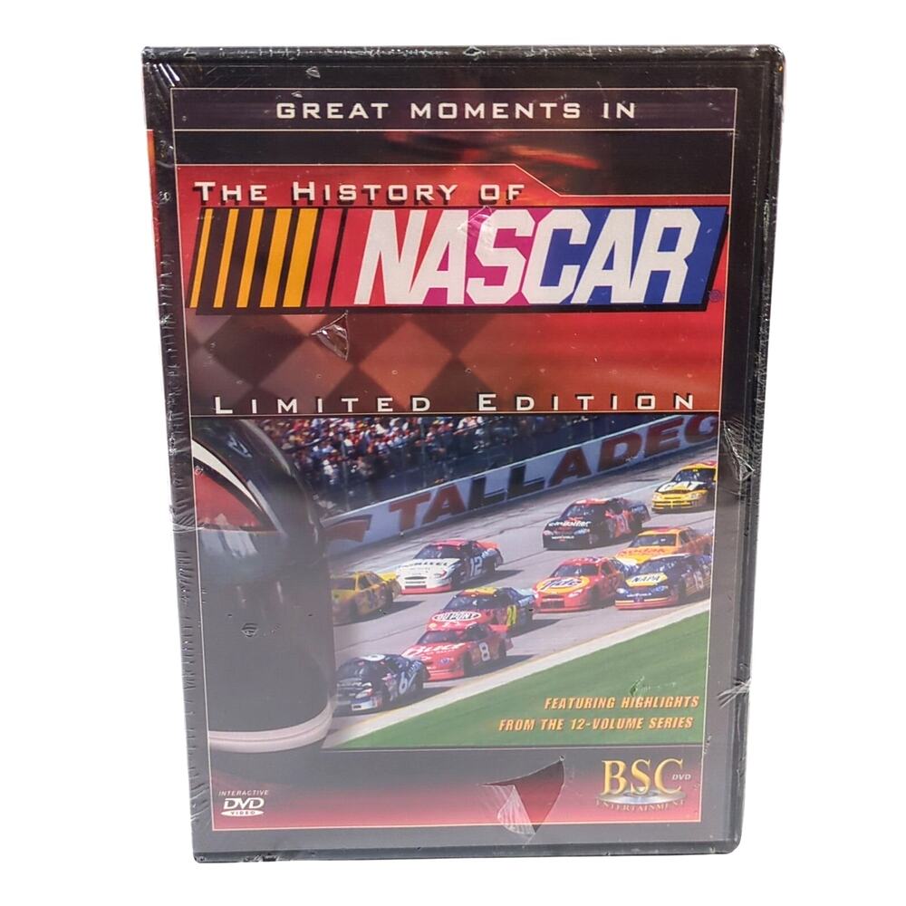 Great Moments in The History Of NASCAR DVD Limited Edition Brand New Sealed 2004